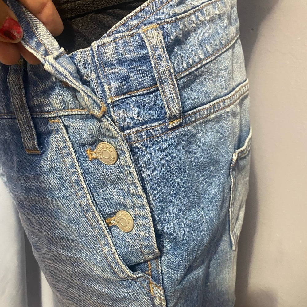 Madewell Blue Denim Overalls Classic Style - Picture 9 of 12